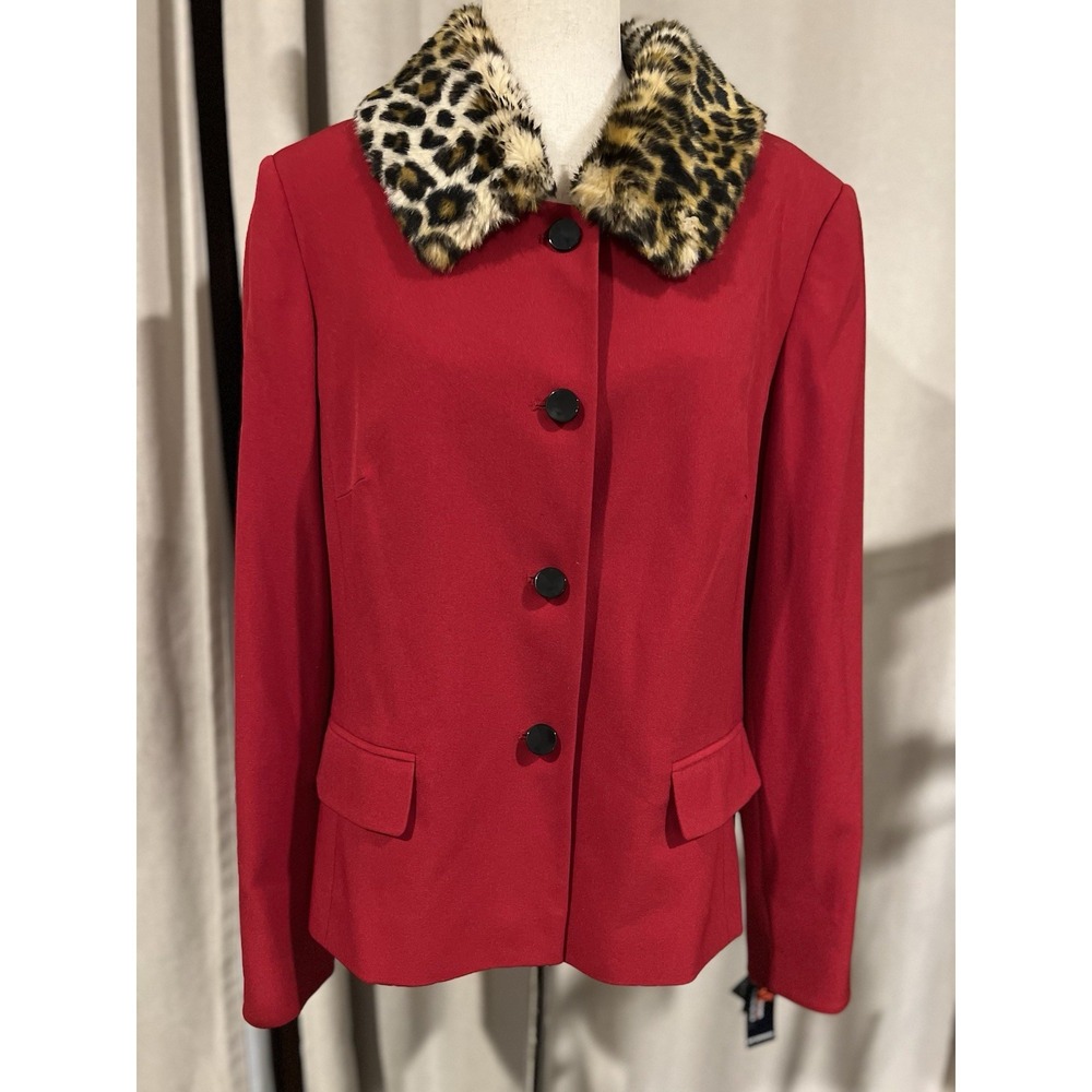 John Meyer‎ Women's Blazer With Detachable Collar Size 14 NWT Msrp $129